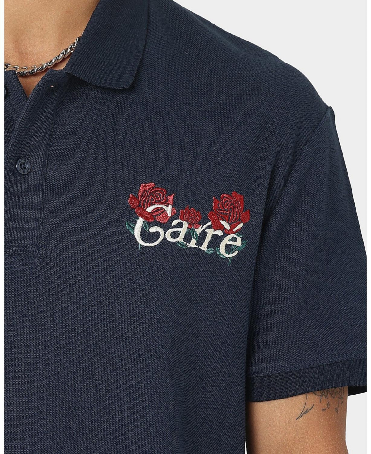 Carre Men's Volle Rose Short Sleeve Polo Shirt