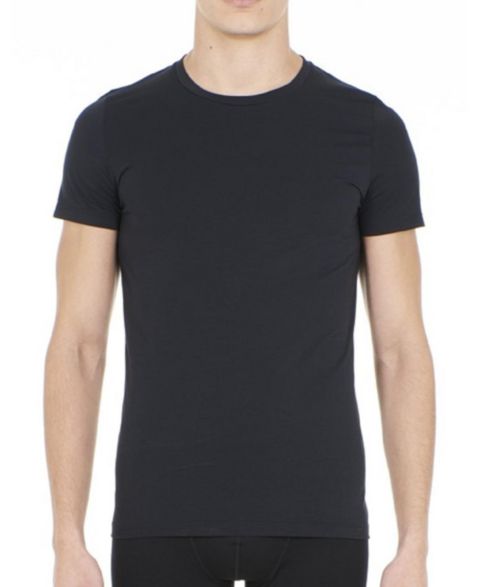 Мужская футболка HOM Tee-Shirt Crew Neck, цвет: Чёрный