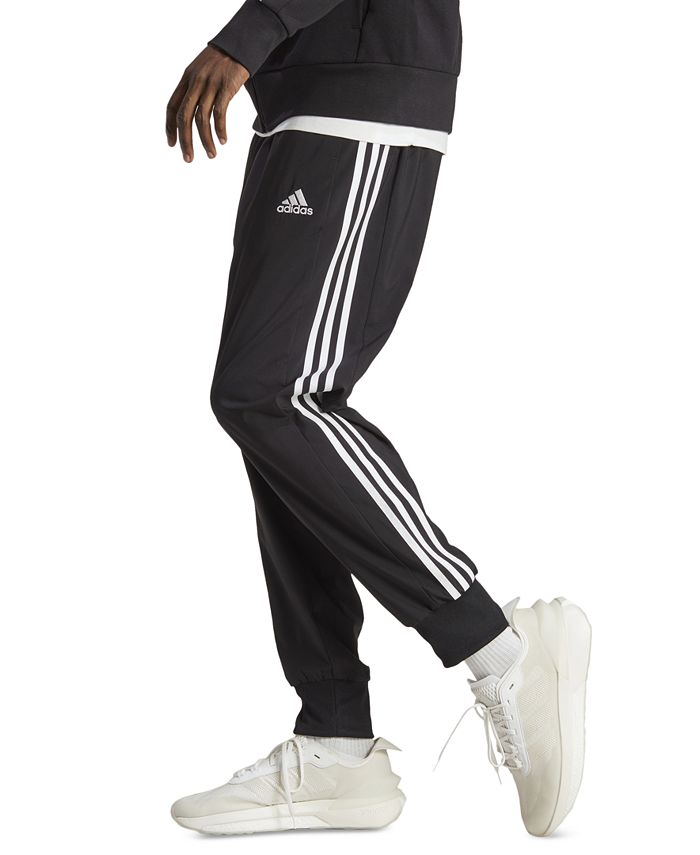 adidas Men's Essentials 3-Stripes Cargo Pocket Joggers - Macy's
