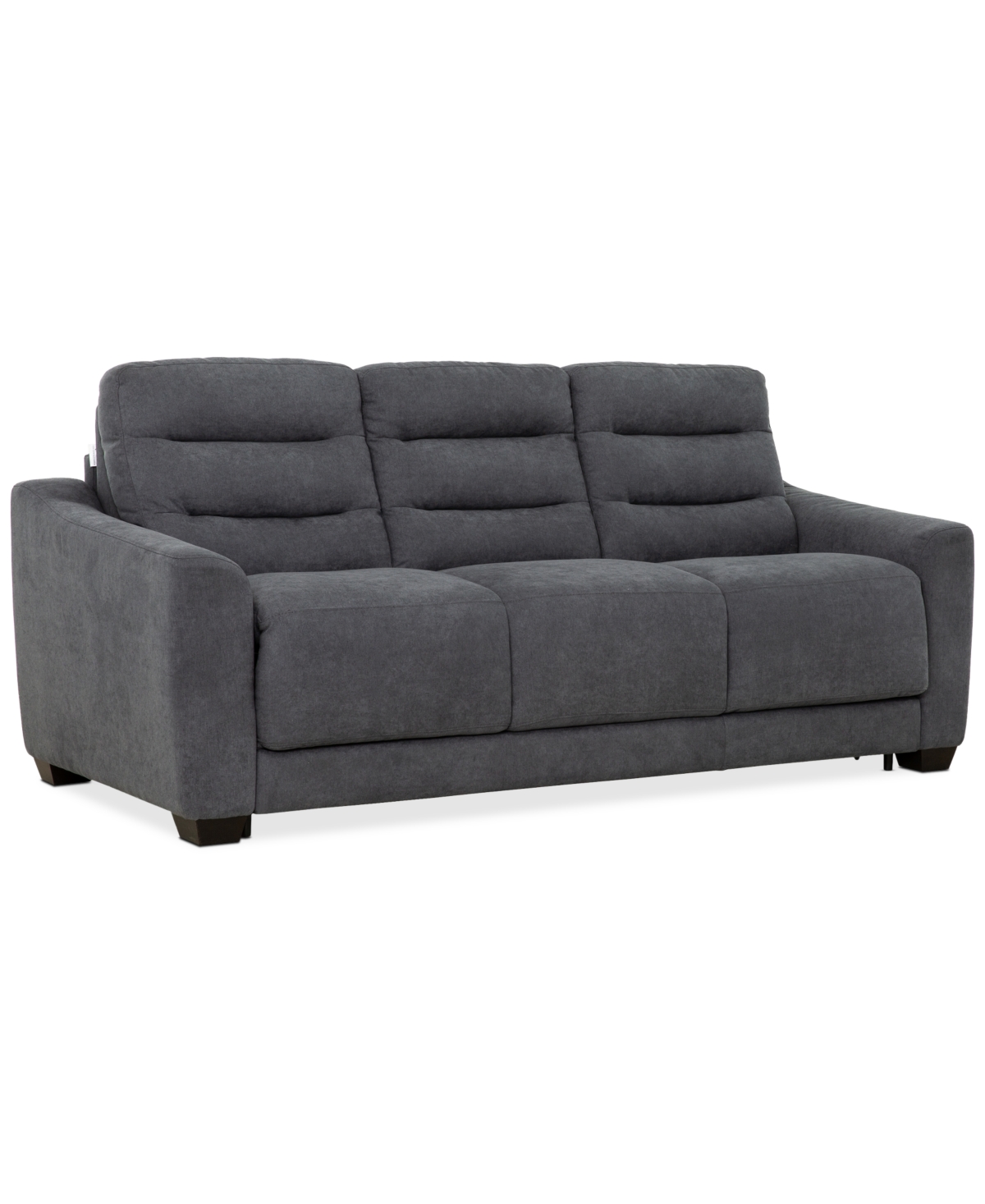 Macy's Luca 69" Queen Stearns & Foster Fabric Sleeper Sofa, Created For  In Dark Grey