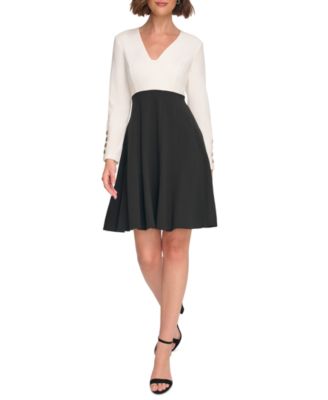 Tommy Hilfiger - Women's Colorblocked A-Line Dress