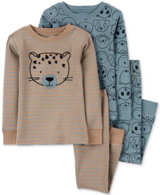 Carter's Toddler Boys Bear 100% Snug-Fit Cotton Pajamas, 4 Piece Set ...