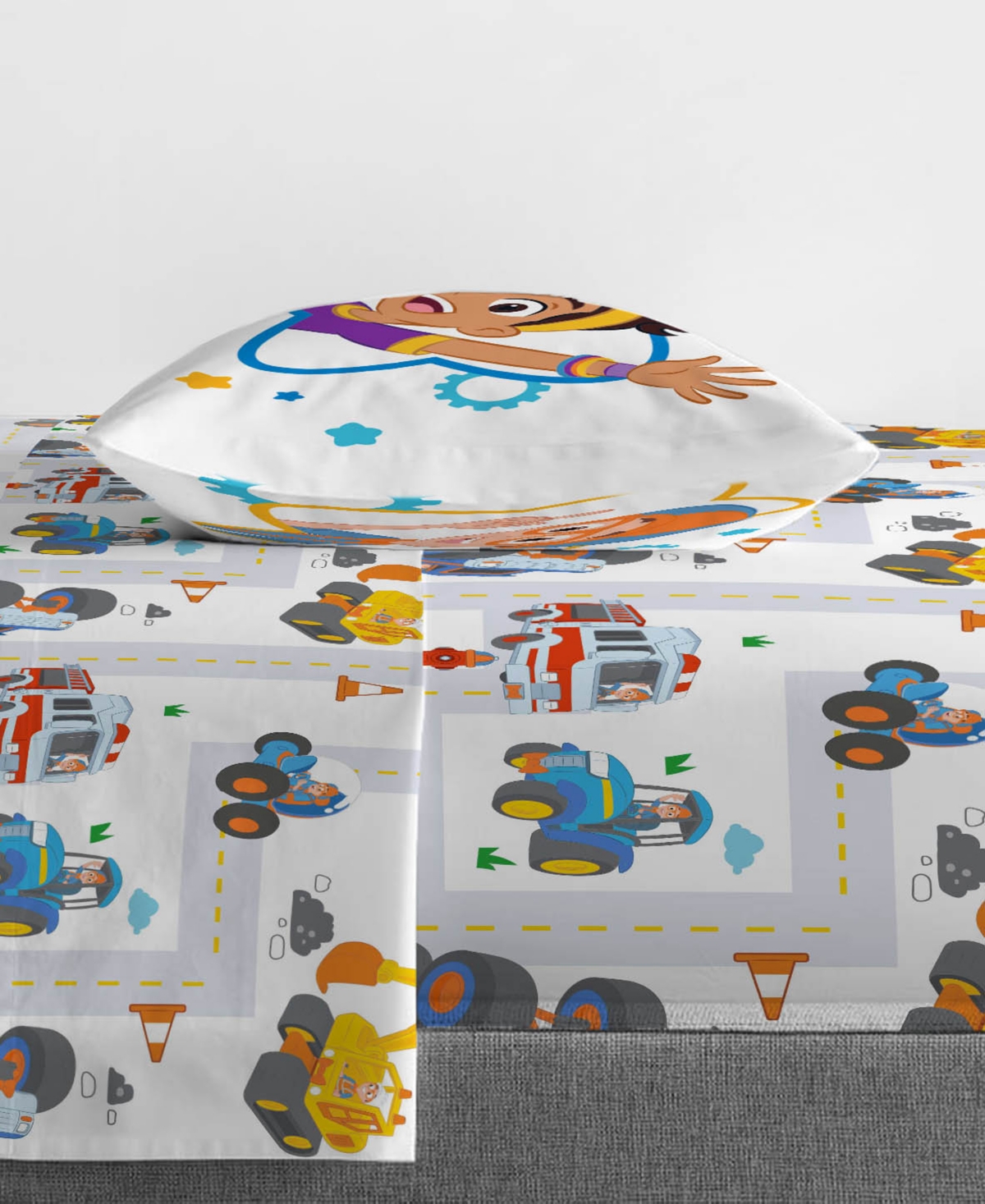 Shop Blippi Moonbug How Does This Work 4 Piece Comforter Set, Toddler In Blue