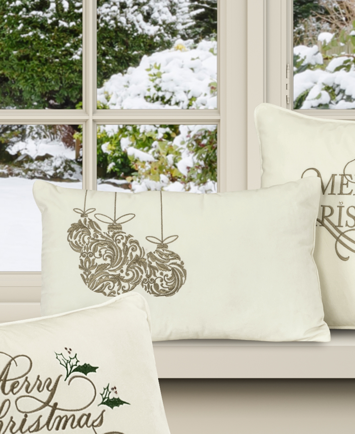 J Queen New York Ornament Embellished Decorative Pillow, 15
