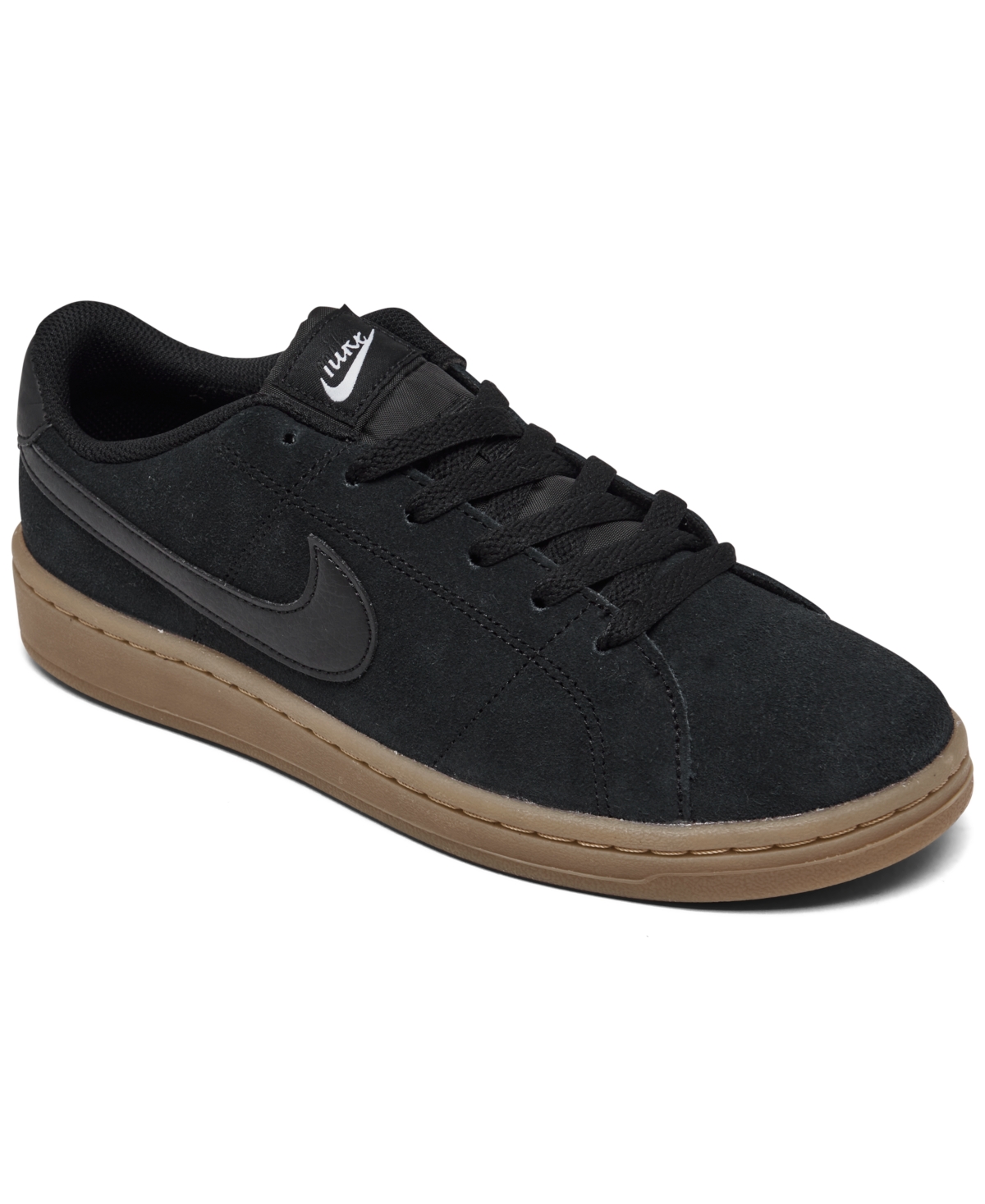 Nike Women's Court Royale 2 Suede Casual Sneakers From Finish Line In Black