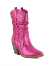 Macys pink boots cheap