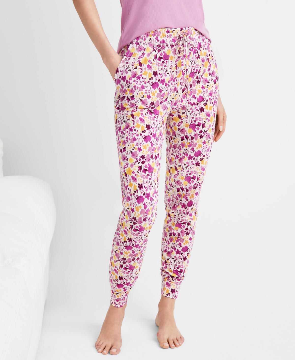 State Of Day Women's Jogger Pajama Pants Xs-3x, Created For Macy's In Pressed Raport