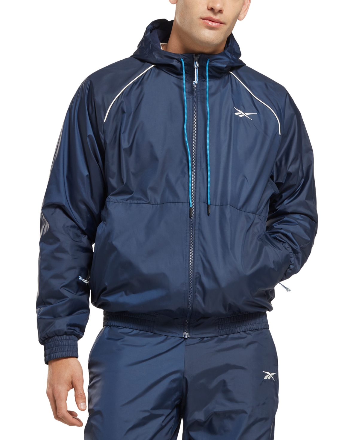 Reebok Outerwear Fleece-lined Jacket In Blue