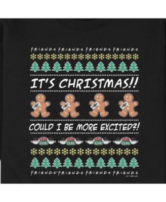 Men's Friends Christmas Crew Fleece Pullover