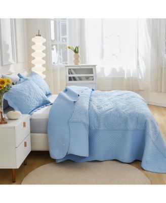 100% Cotton Oversized Bedspread Quilt Set - Queen