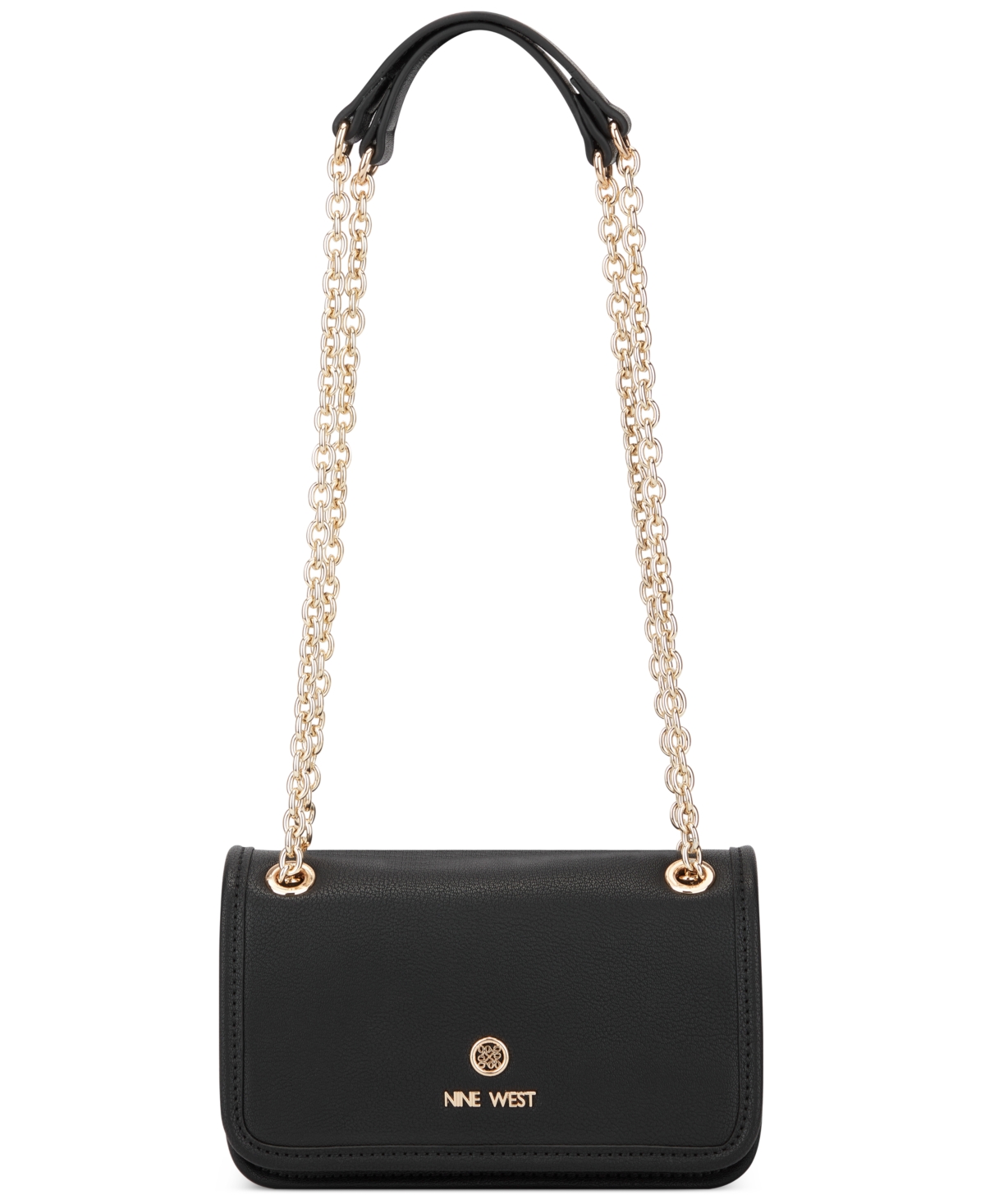 Shop Nine West Women's Saoirse Mini Convertible Flap Crossbody Bag In Black