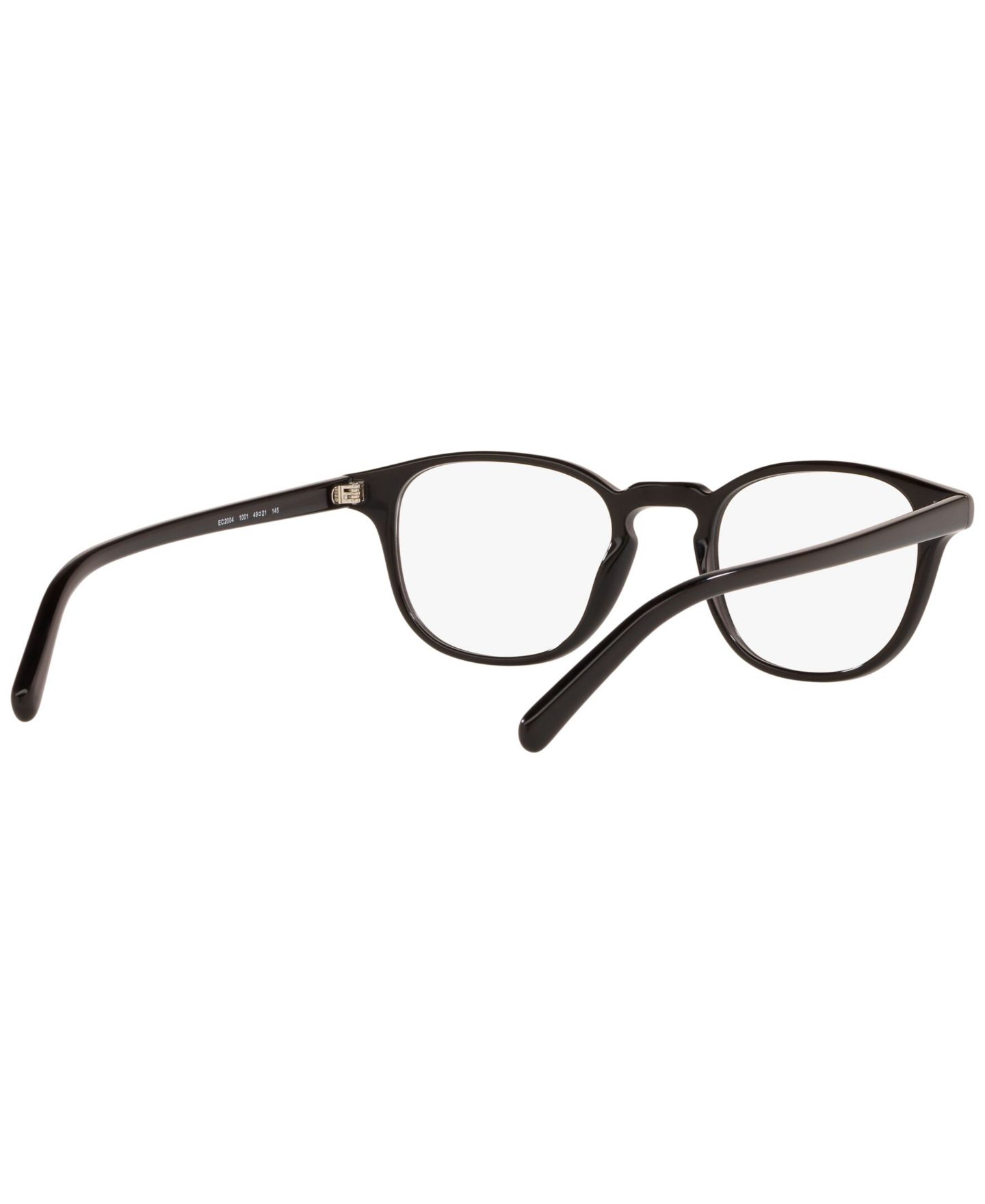 Мужские очки LensCrafters Man Panthos Plastic EC2004 Eyeglasses, цвет: Чёрный — фото 3
