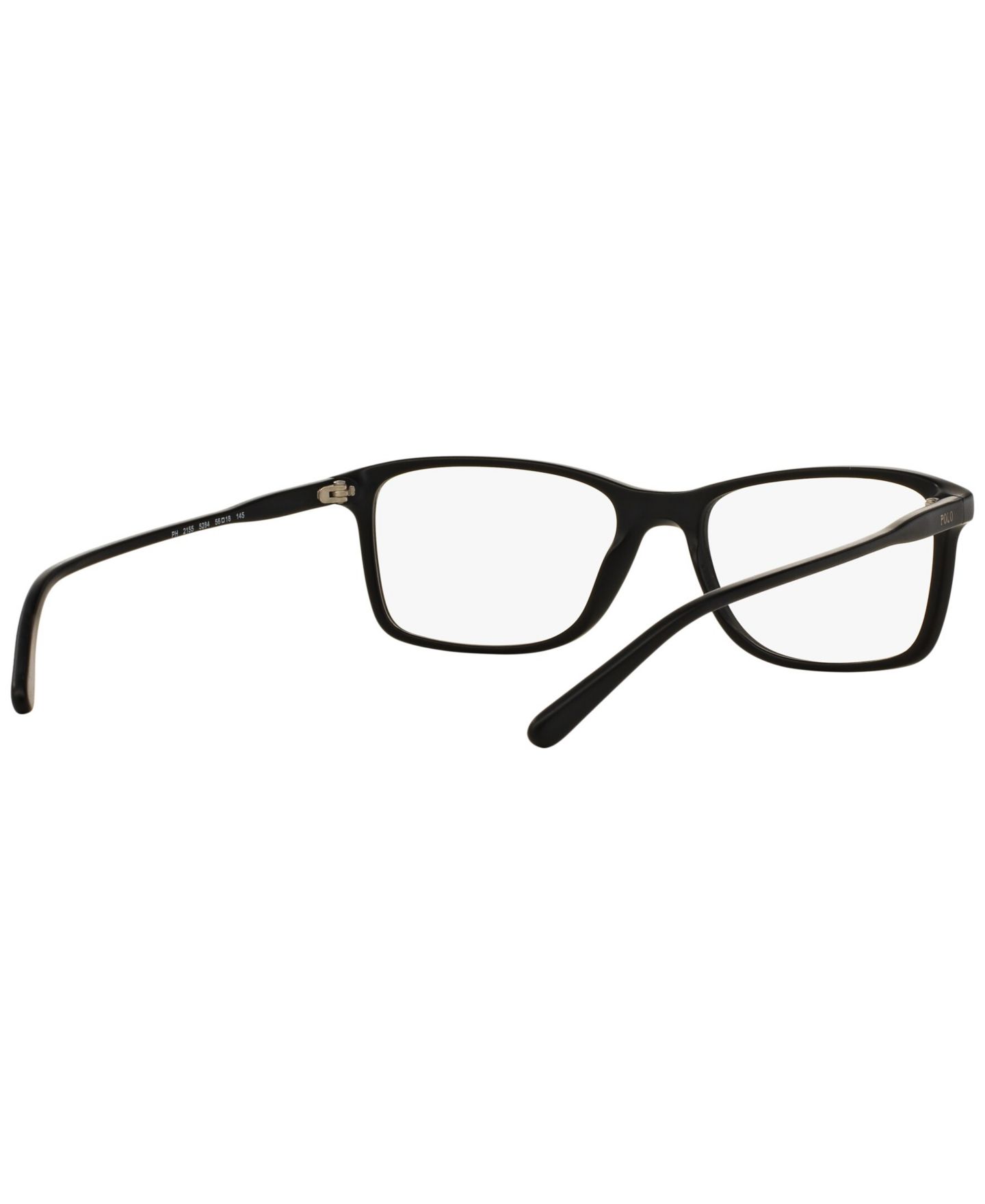 Мужские очки Polo Ralph Lauren Man Rectangle Plastic PH2155 Eyeglasses, цвет: Матовый чёрный — фото 3