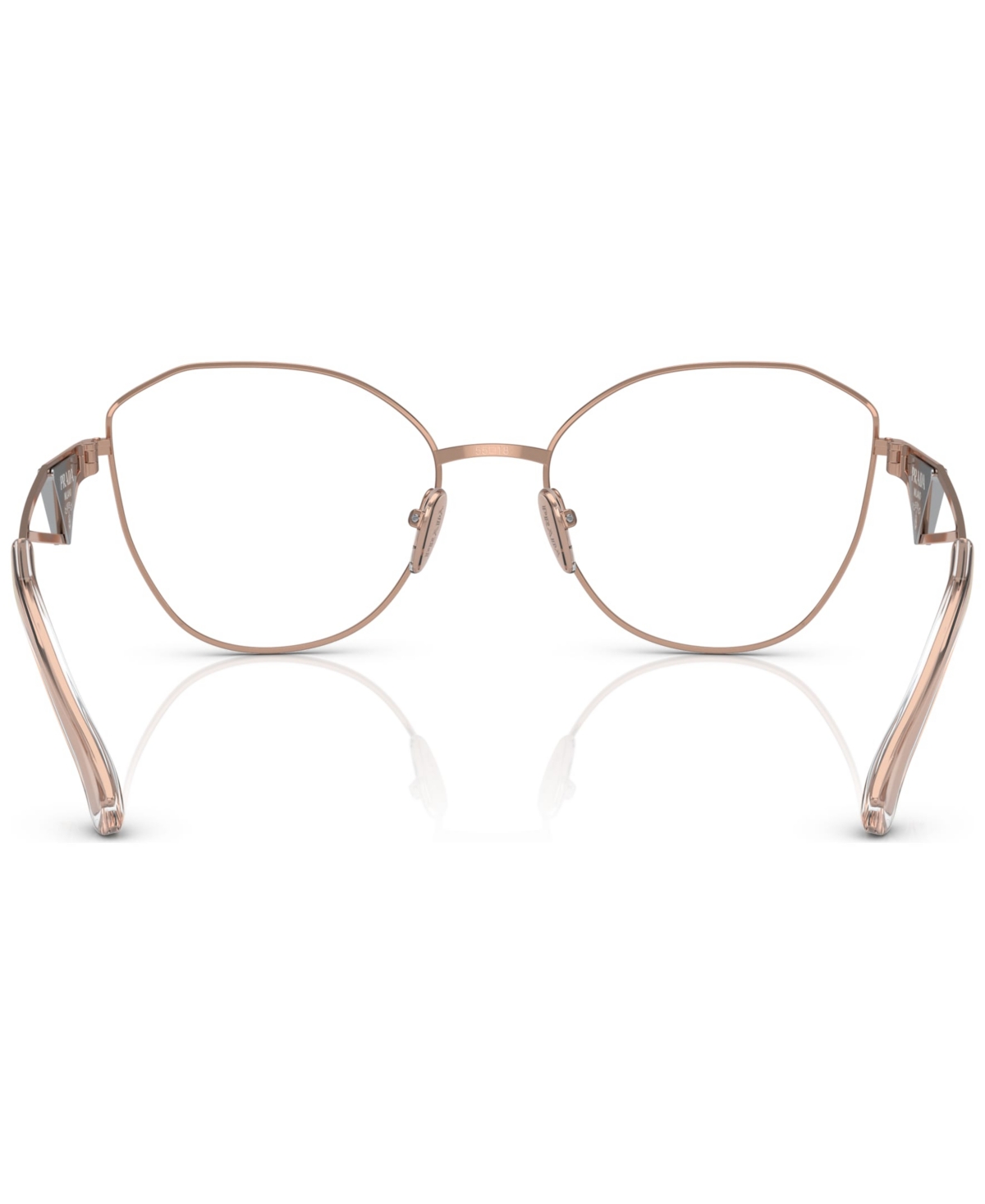 Shop Prada Women's Eyeglasses, Pr 52zv In Pink Gold