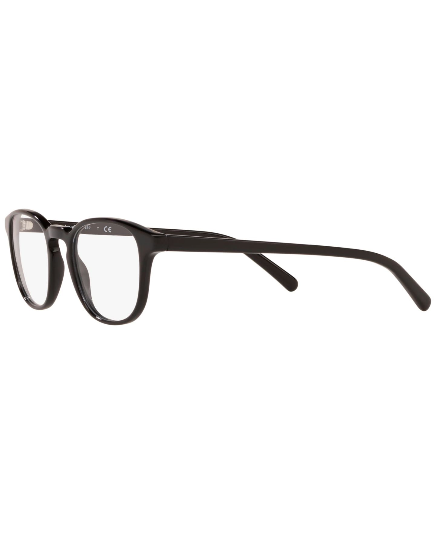 Мужские очки LensCrafters Man Panthos Plastic EC2004 Eyeglasses, цвет: Чёрный — фото 6