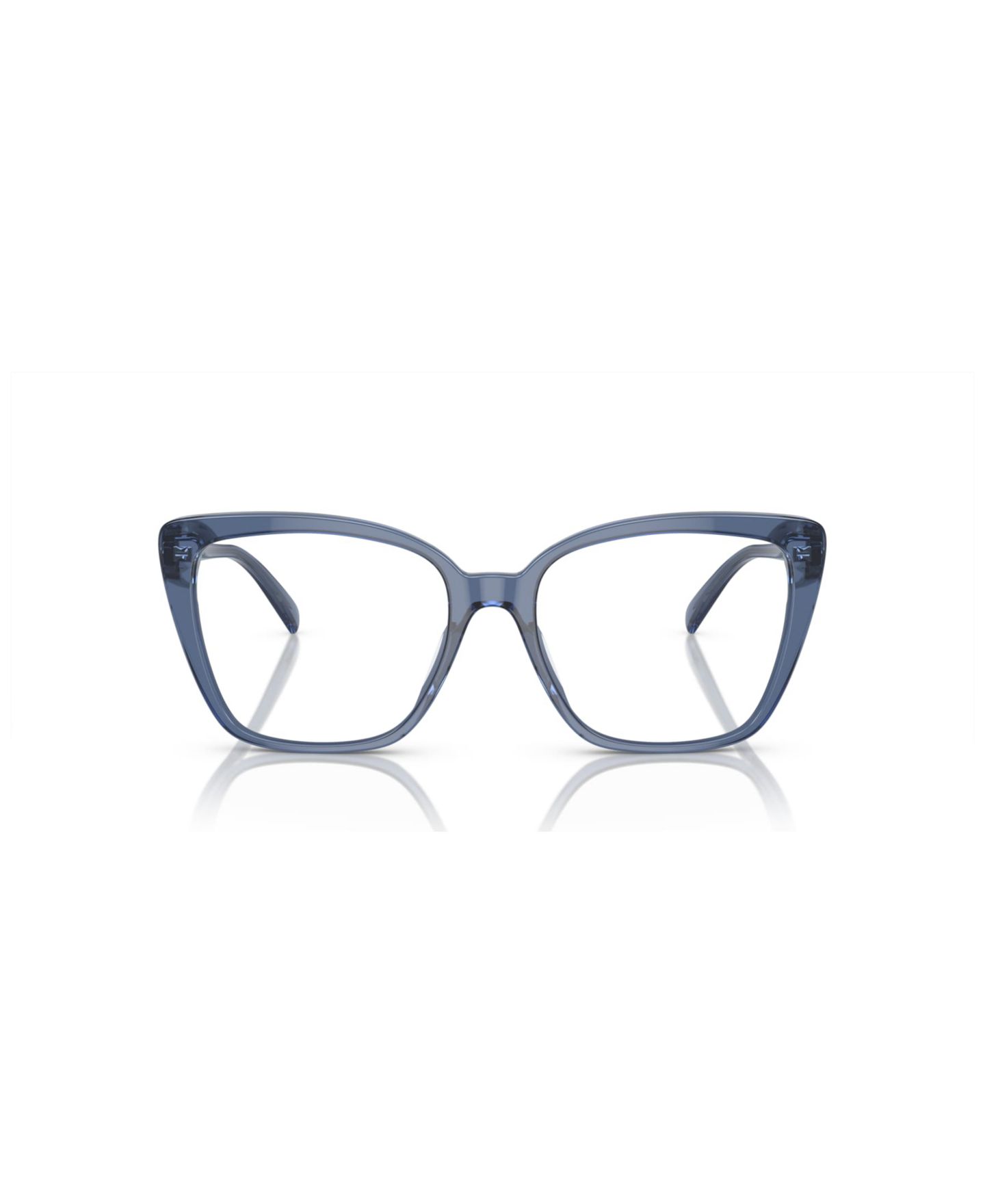 Женские очки Michael Kors Woman Square Plastic MK4110U Avila Eyeglasses, цвет: Синий прозрачный — фото 2