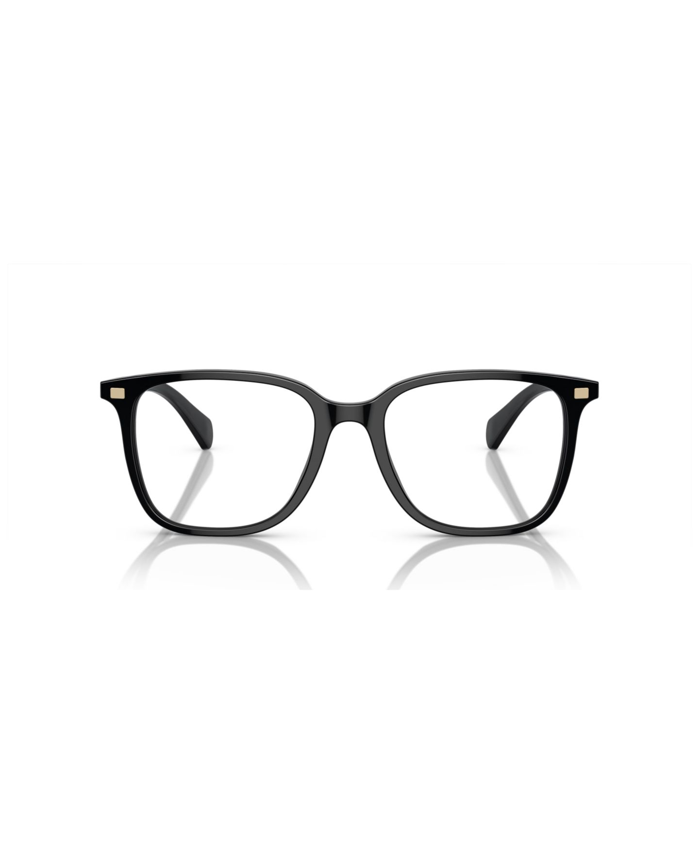 Женские очки Ralph by Ralph Lauren Ralph Woman Square Plastic RA7147 Eyeglasses, цвет: Блестящий чёрный — фото 2