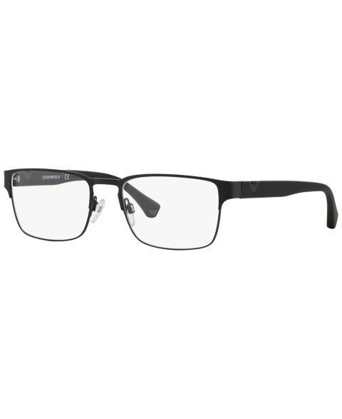 Мужские очки Emporio Armani Man Square Metal EA1027 Eyeglasses, цвет: Матовый чёрный