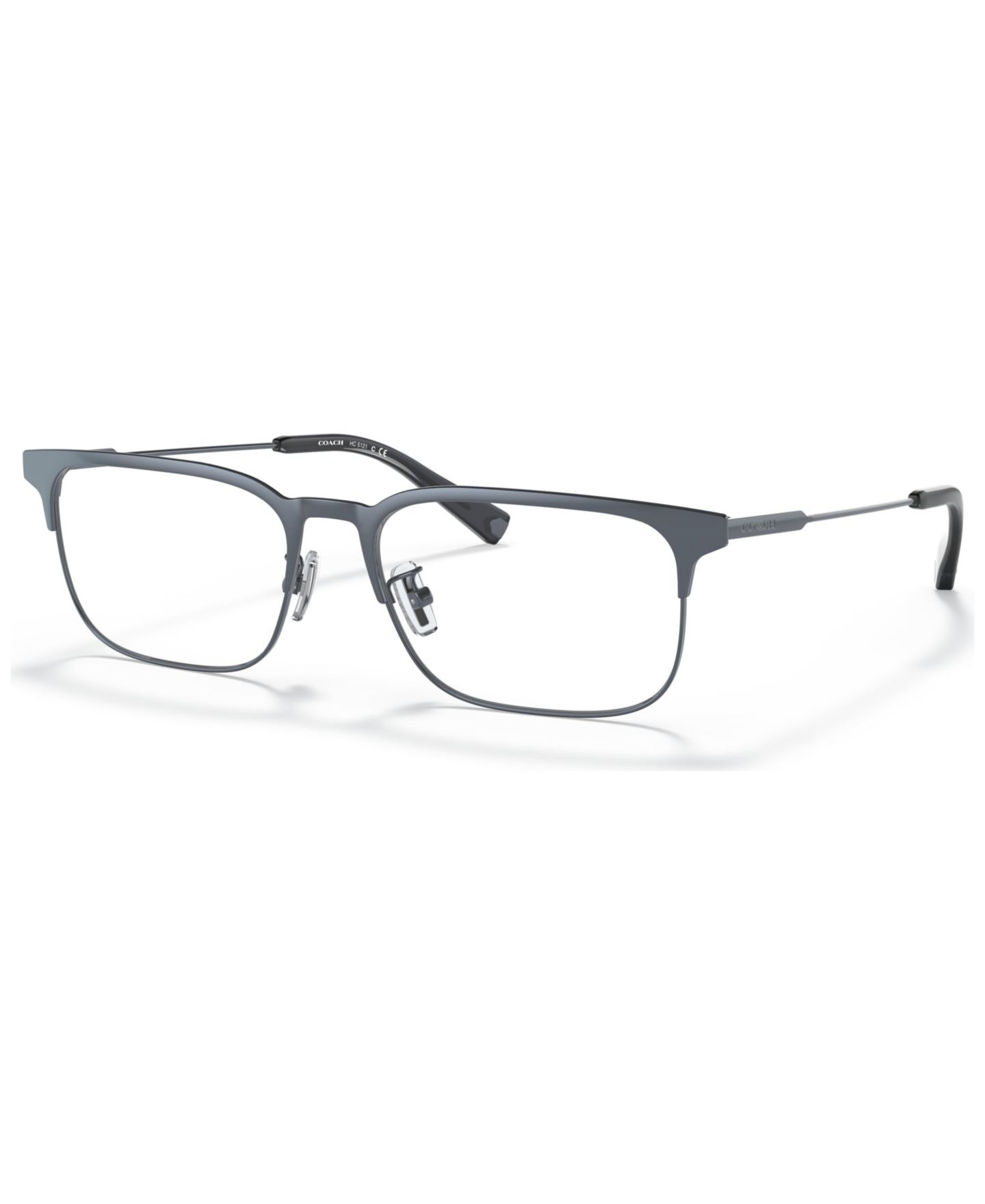 Мужские очки Coach Man Rectangle Metal HC5121 C2100 Eyeglasses, цвет: Матовый сланцевый — фото 1