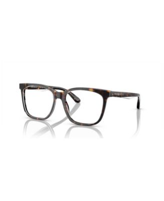 Emporio Armani EA3228 Eyeglasses Havana-Top Crystal Plastic Rectangular Emporio Armani Woman Pillow Plastic EA3228 Eyeglasses - Macy main image 3