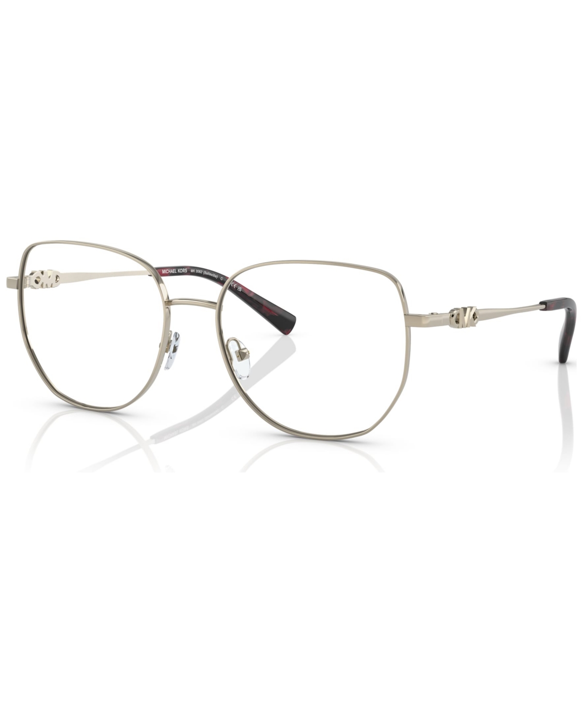 Women's Belleville Eyeglasses, MK3062 - Light Gold
