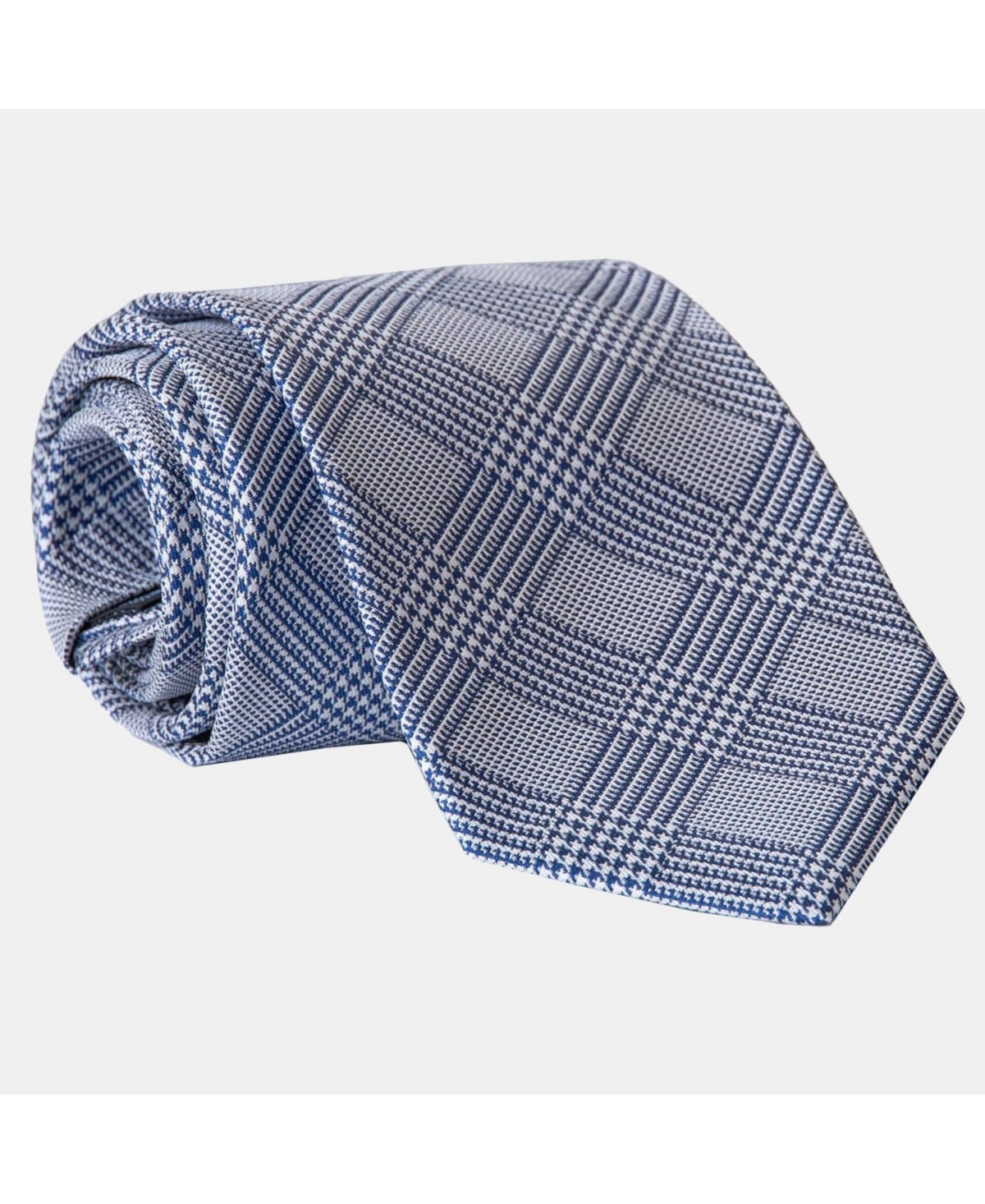 Savoia - Extra Long Jacquard Silk Tie for Men - Blue
