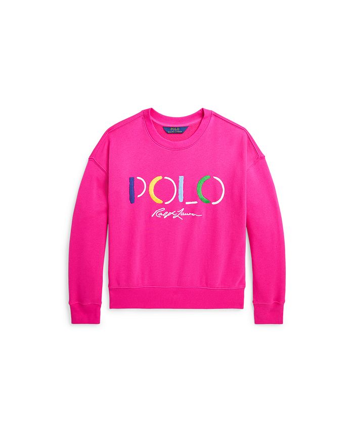 Polo Ralph Lauren Big Girls Logo Terry Sweatshirt - Macy's