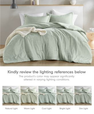 Camden Chambray Print 3-Pc. Comforter Set, King/California King