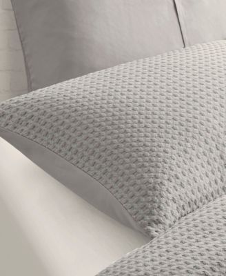 Mina Waffle Textured 3-Pc. Duvet Cover Set, King/California King
