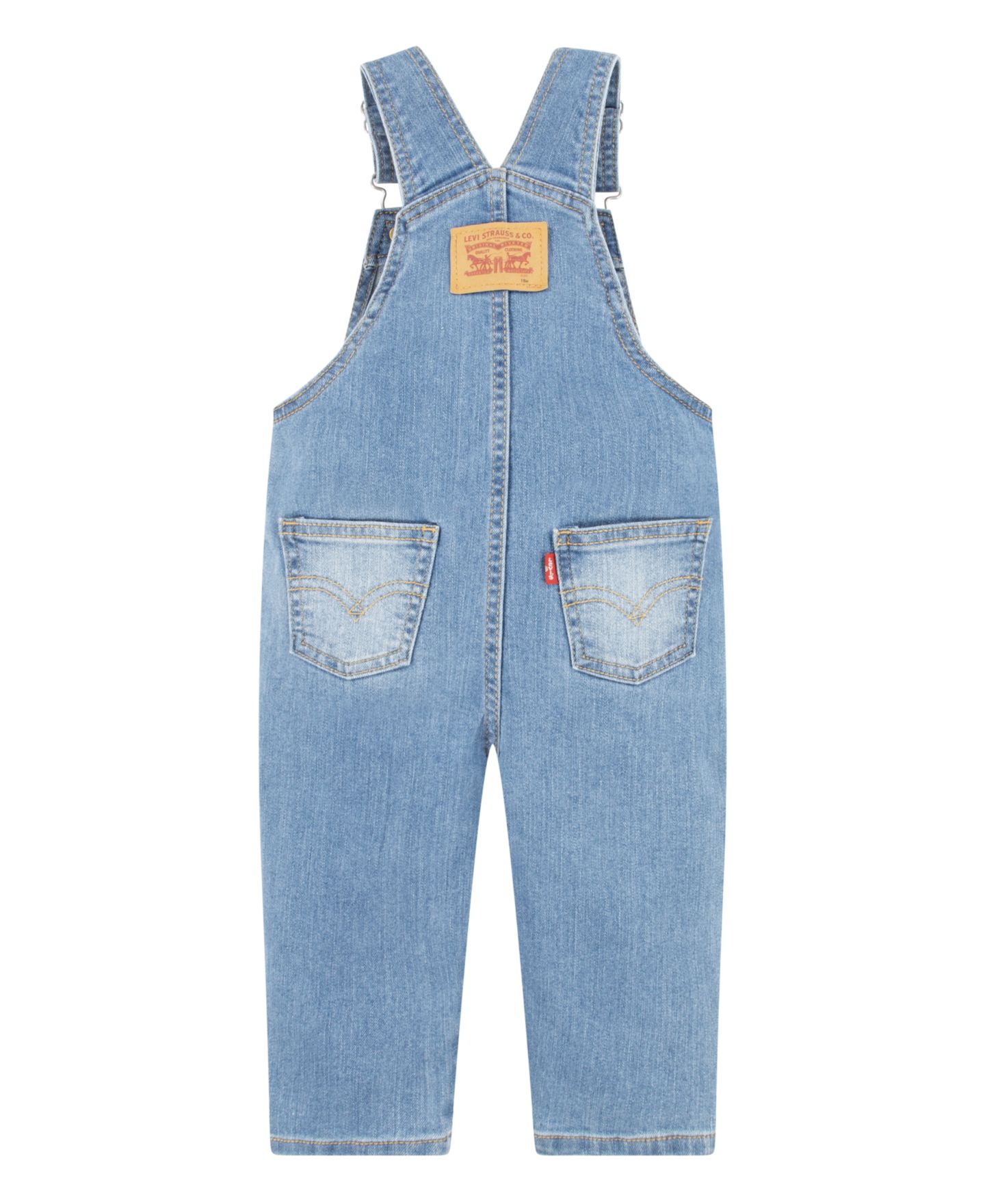 Комбинезон Levi's Denim Overalls для малышей, цвет: Небесно-голубой — фото 2
