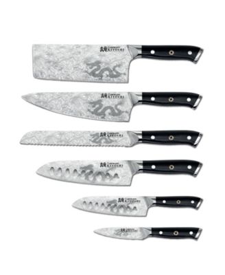 Kiyoshi Kiyo Steel 7 Piece Knife Block Set