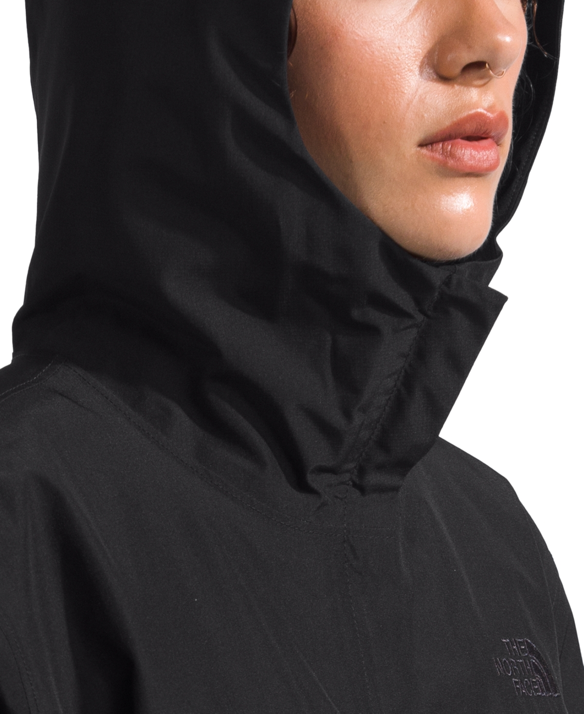 Shop The North Face Women's Daybreak Hooded Rain Parka In Tnf Black