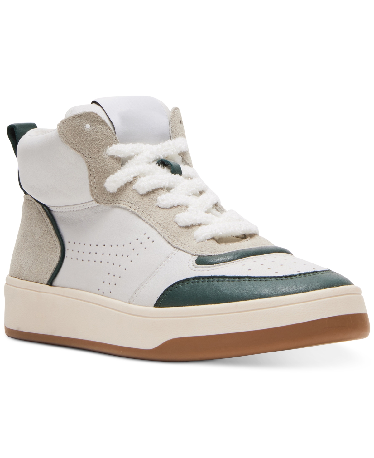 Steve Madden Women's Calypso High-top Lace-up Sneakers In Green,white