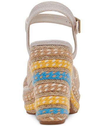 Espadrille compensée en daim vert pistache Cadix
