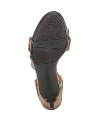 Women's Mia Glitz Asymmetrical Strappy Dress Sandals