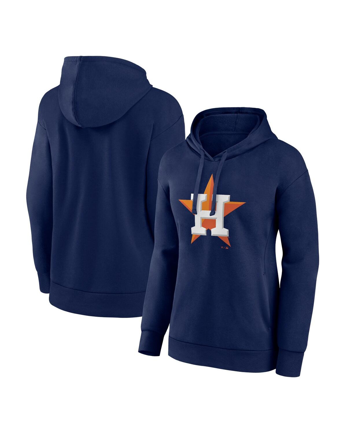 Shop Fanatics Women's  Navy Houston Astros Logo Pullover Hoodie