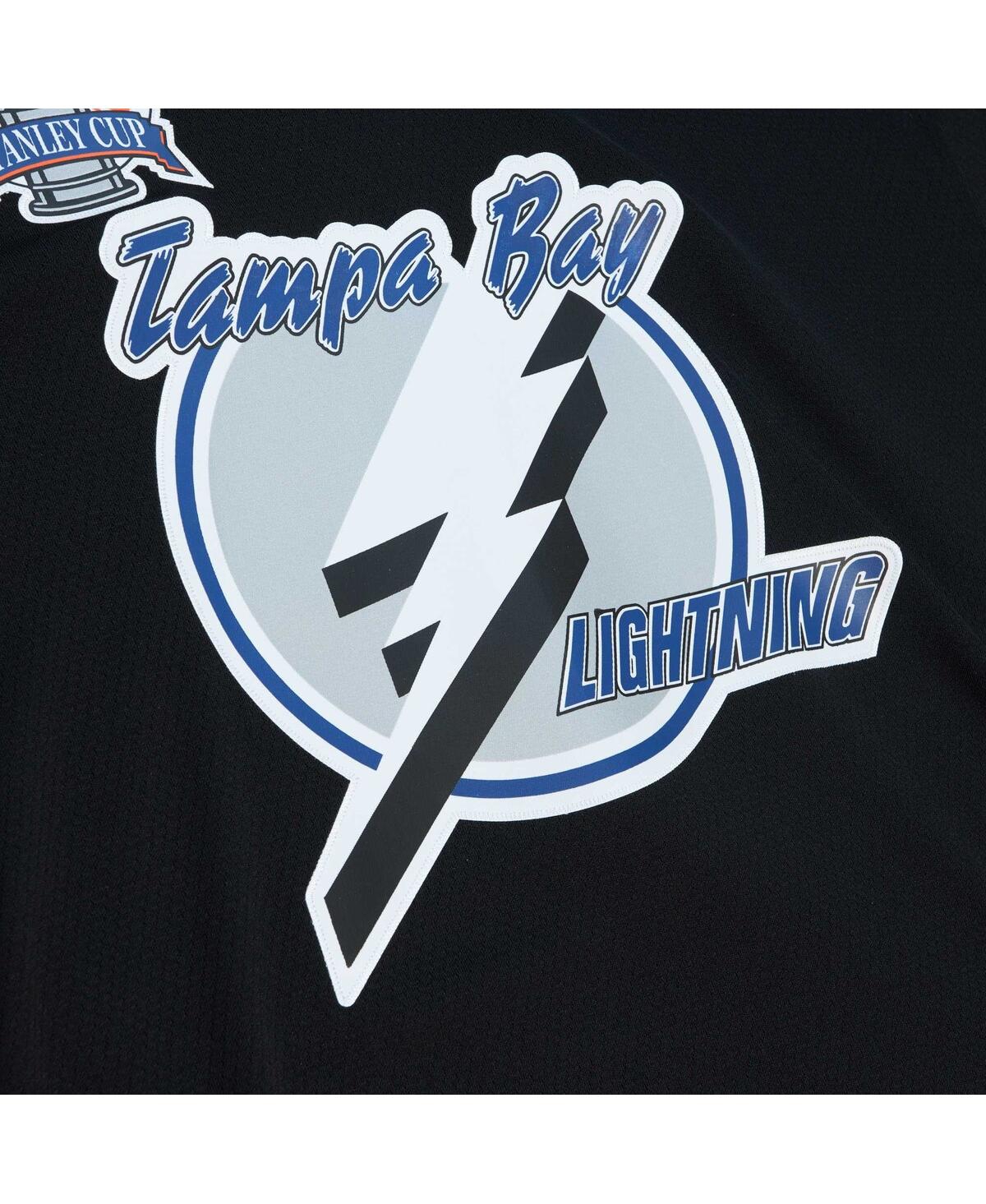 Men's Mitchell & Ness Martin St. LouisTampa Bay Lightning 2003 Blue Line Player Jersey - Black