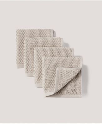 Organic Cotton Airy Waffle Hand Towel 2-Pack - Fog Grey