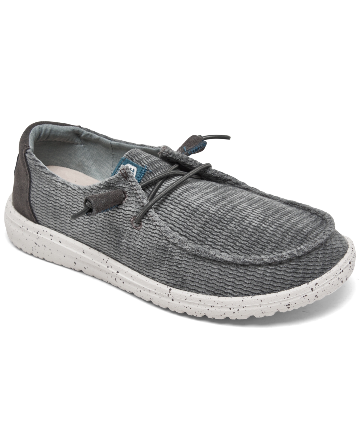 Women's Wendy Corduroy Slip-On Casual Moccasin Sneakers from Finish Line - Charcoal