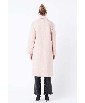 Women's Oversize Single-breasted Long Coat