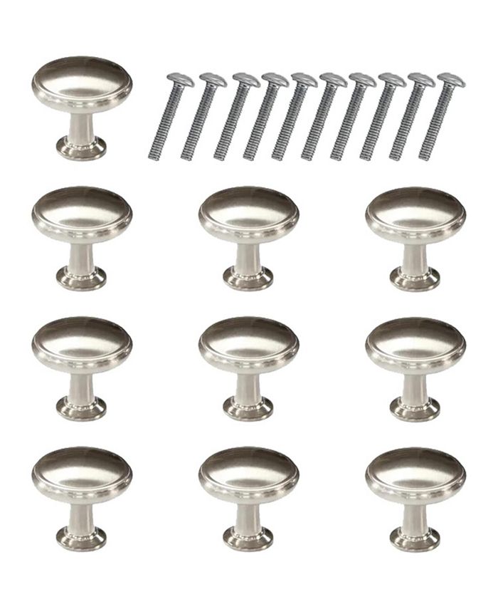 Mascot Hardware Bifold Decorative 11/6 in. Satin Nickel Round