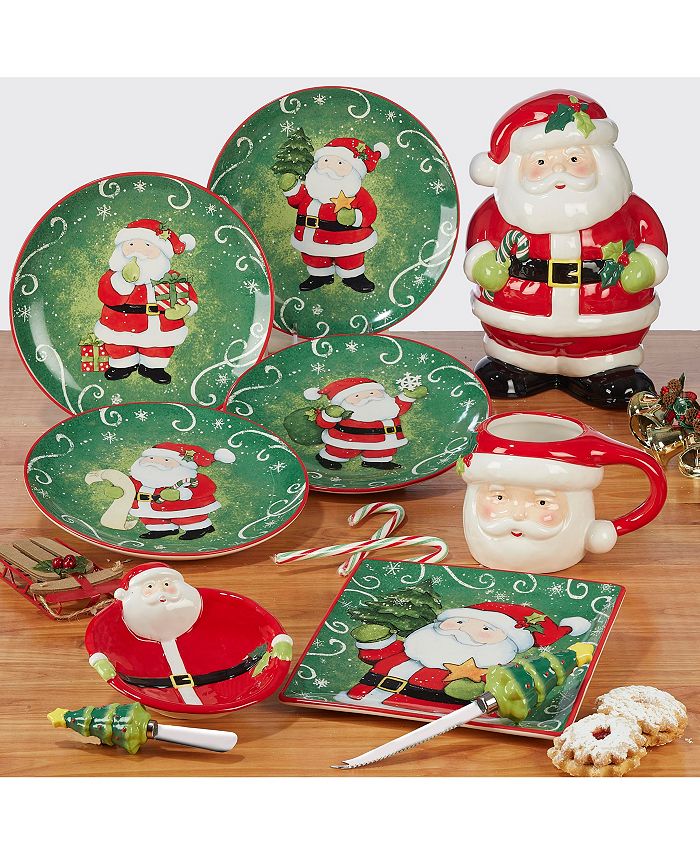 Certified International Holiday Magic Santa 3D Cookie Jar Macy #39 s