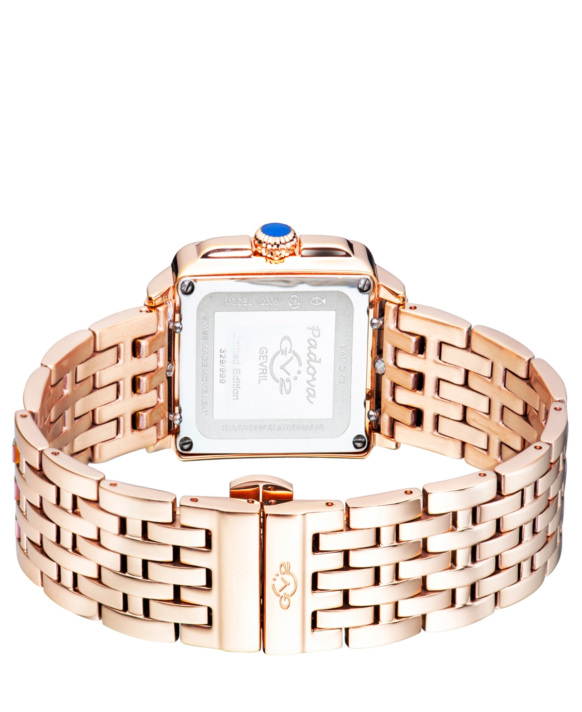 Shop Gv2 By Gevril Women's Padova Rose Gold-tone Stainless Steel Watch 30mm