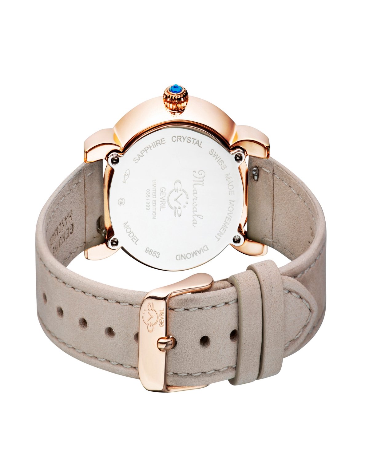 Shop Gv2 By Gevril Women's Marsala Tortoise Ivory Leather Watch 36mm