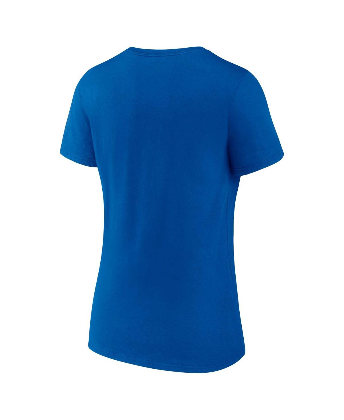 Fanatics Branded Royal Texas Rangers 2023 World Series Champions Plus Size Trophy Logo V-neck T-shir In Royal