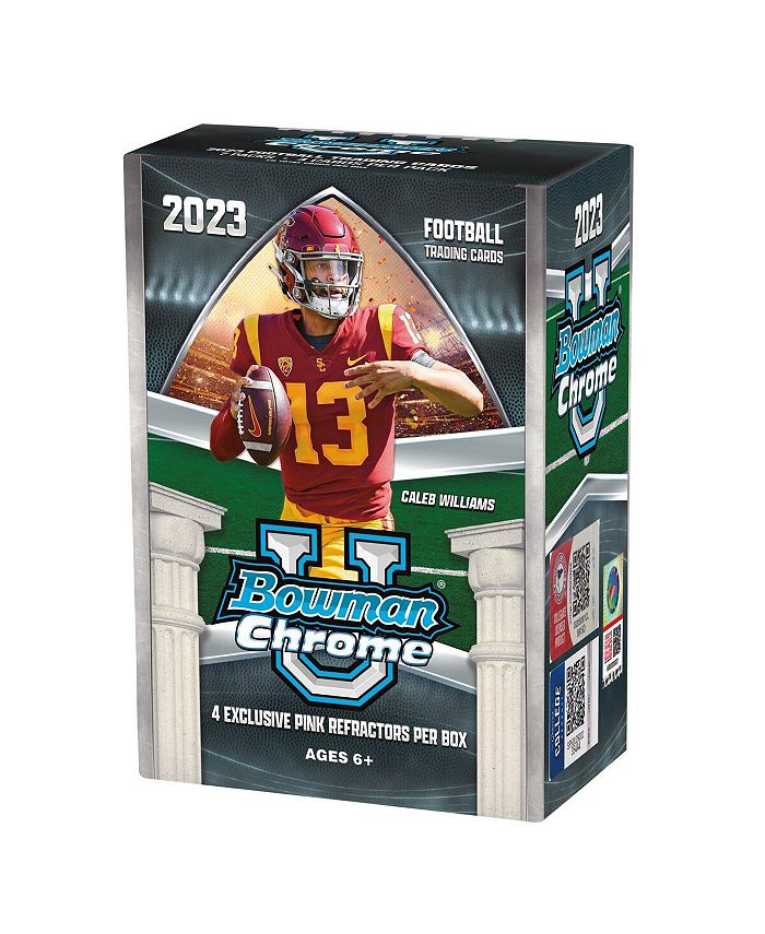 Bowman 2023 Chrome University Football Factory Sealed Value Box Macy's