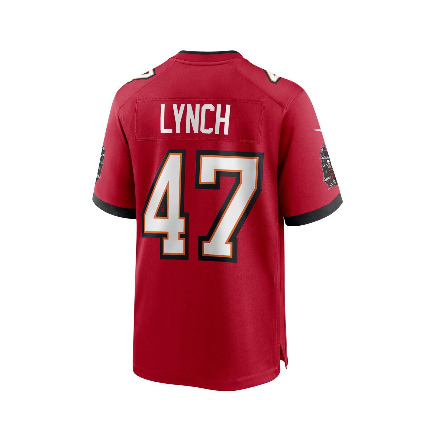 Мужской топ Nike John Lynch Red Tampa Bay Buccaneers Retired Player Game Jersey — фото 2