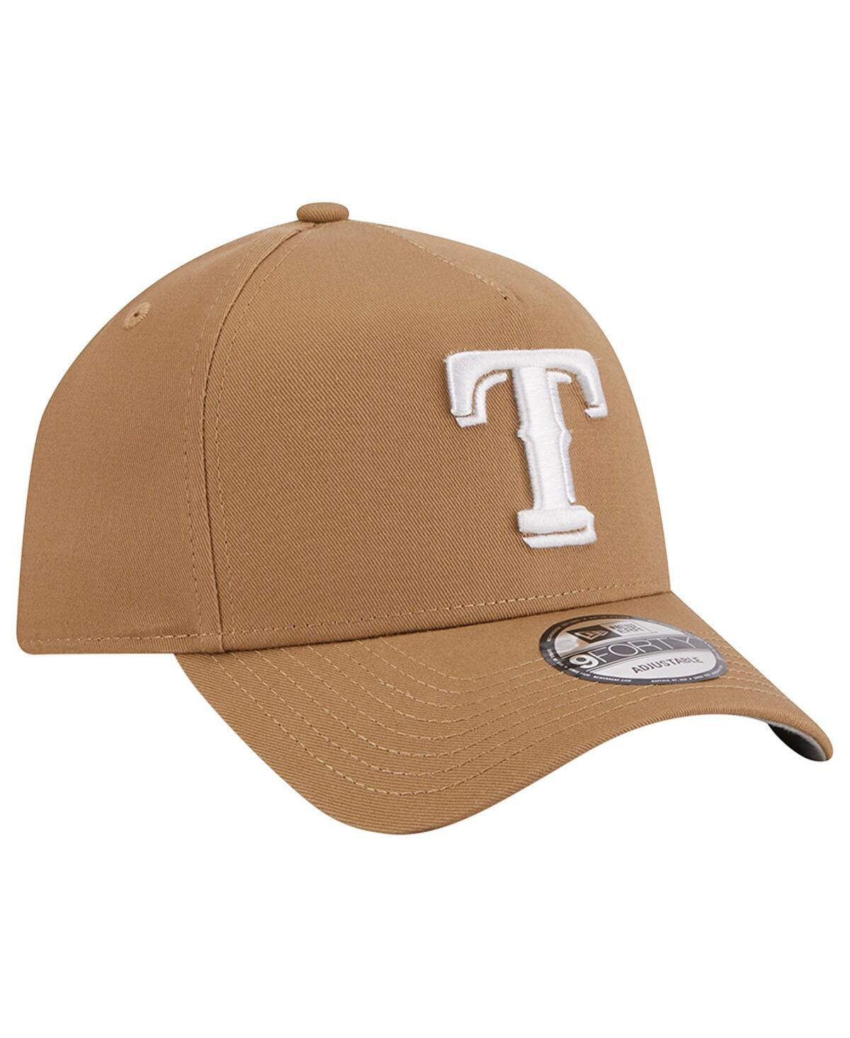 New Era Men's  Khaki Texas Rangers A-frame 9forty Adjustable Hat In Khaki