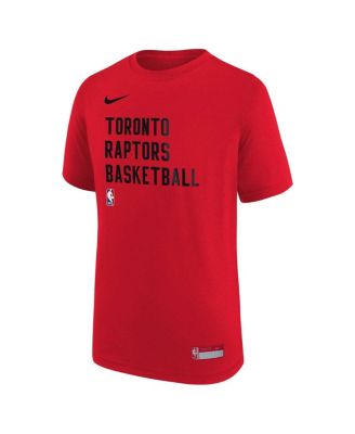 Big Boys Red Toronto Raptors Essential Practice T-shirt