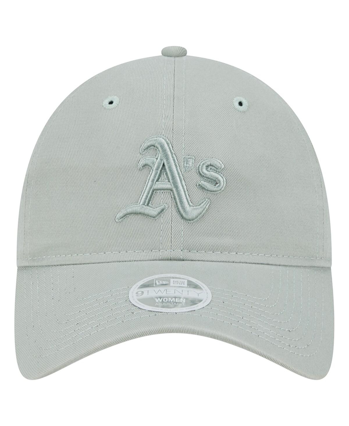 Shop New Era Women's  Green Oakland Athletics Color Pack 9twenty Adjustable Hat